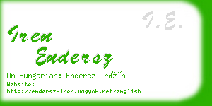 iren endersz business card